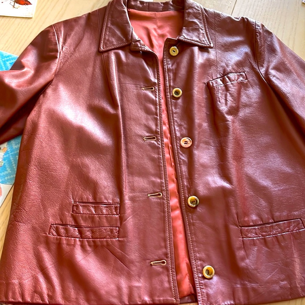Vintage Samuel Roberts real Leather, size Small!